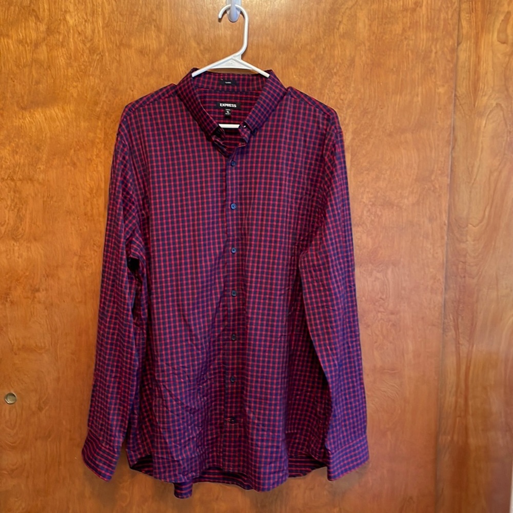Express Mens Stretch Button Down